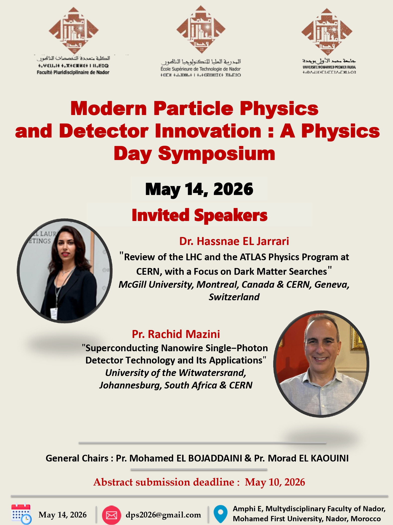 Modern Particle Physics and Detector Innovation: A Physics Day Symposium